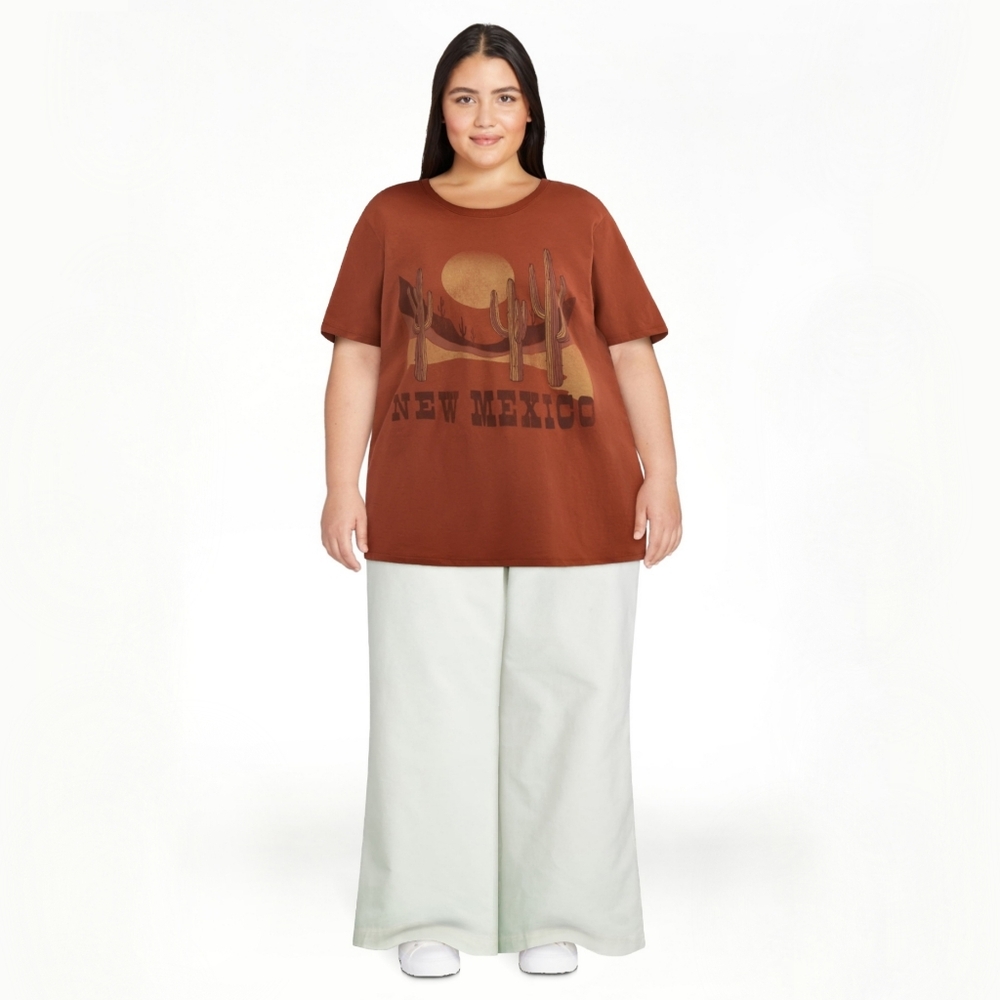 NEW Time and Tru Women's New Mexico Southwest Landscape Graphic Tee Size XXXL 22 - Picture 3 of 7